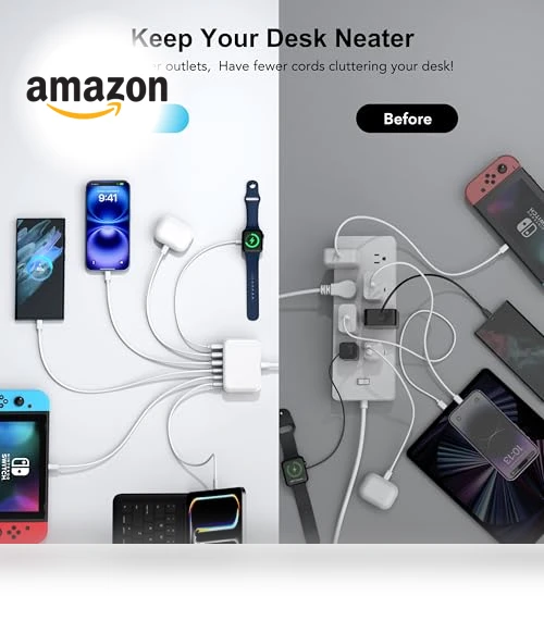 100W GaN 6 Port USB C Fast Charger Station — Power Hubs, BREEKET