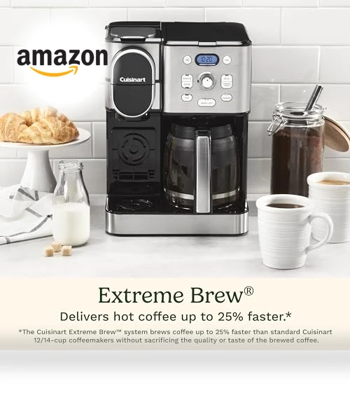 12-Cup Glass Carafe Coffee Maker with Single Server Brewer — Single-Cup Coffee Makers, Cuisinart