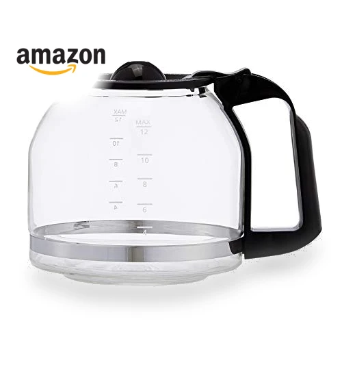 12-Cup Coffee Maker with Reusable Filter, Black & Stainless Steel — Coffee Makers, Amazon Basics