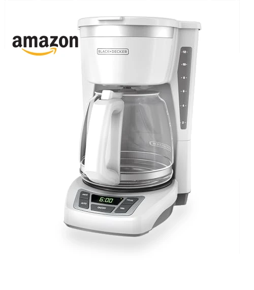 12-Cup Digital Coffee Maker, Programmable, Washable Basket Filter, Auto Brew — Coffee & Espresso Combos, BLACK+DECKER