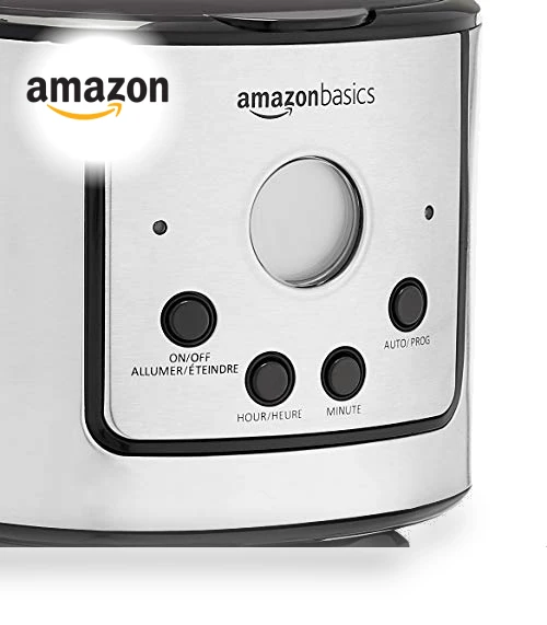 Drip Coffee Maker 12 Cup with Carafe and Reusable Filter, Stainless Steel — Coffee Makers, Amazon Basics