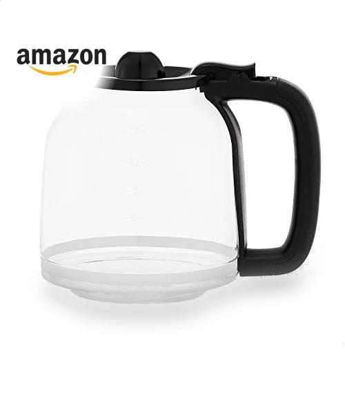 Drip Coffee Maker 12 Cup with Carafe and Reusable Filter, Stainless Steel — Coffee Makers, Amazon Basics