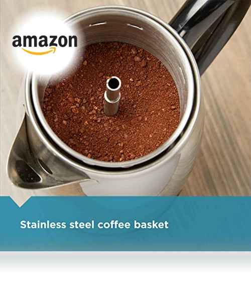 12 Cup Electric Coffee Percolator with Stainless Steel Basket — Electric Coffee Brewers, Farberware