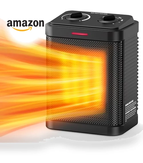 1500W PTC Ceramic Space Heater with Thermostat — Portable Heating Solutions, Pereysi