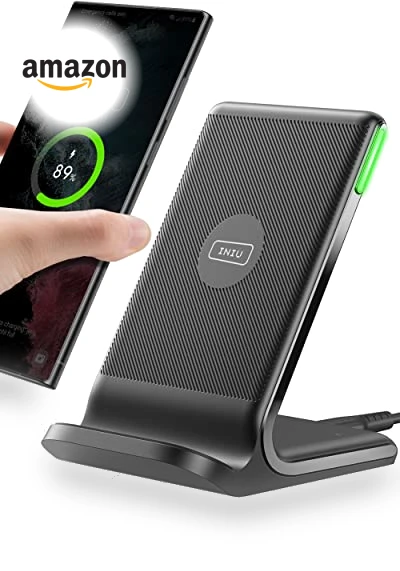 15W Fast Qi-Certified Wireless Charging Station with Adaptive Light — Charging Solutions, INIU