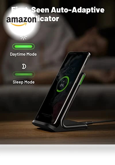 15W Fast Qi-Certified Wireless Charging Station with Adaptive Light — Charging Solutions, INIU