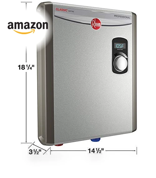 18kW 240V Tankless Electric Water Heater — Portable Heating Solutions, Rheem