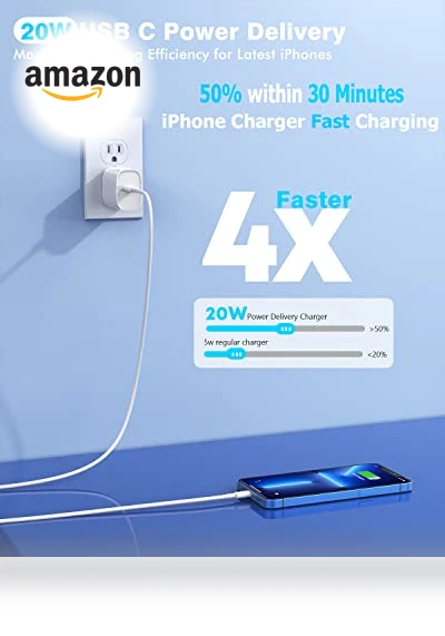 Fast iPhone Charger 2-Pack with 10FT Lightning Cable — Lightning, GOOD EVER TRADING LTD