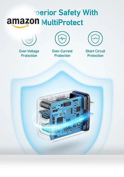 20W Dual Port USB C Charger Block with 5 ft Cable — Charging Solutions, Anker