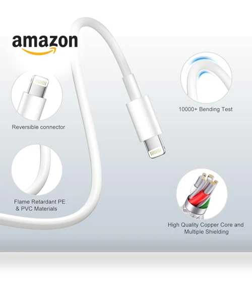 20W Fast Charger for iPhone with 6FT USB C Cable — Charging Solutions, Shenzhen Dipinle Technology Co., Ltd
