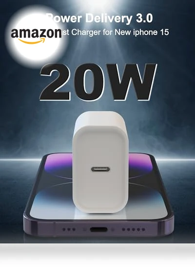 20W Type C Fast Charger with USB-C to C Cable - 2-Pack — Charging Solutions, DJYQWIN
