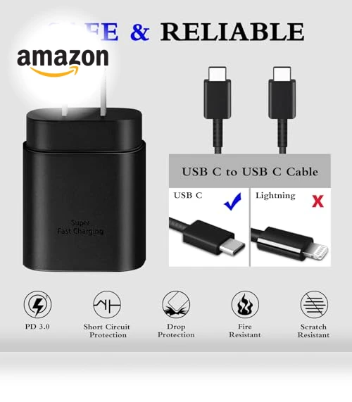 25W Type C Super Fast Charger with 6ft USB C Cable - 2 Pack — Charging Solutions, GUUSMART