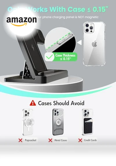 3 in 1 Wireless Charging Station for iPhone, Apple Watch, AirPods — Charging Solutions, GETPALS