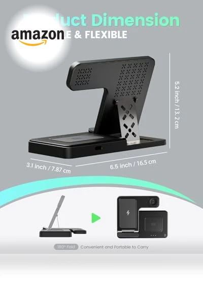 3 in 1 Wireless Charging Station for iPhone, Apple Watch, AirPods — Charging Solutions, GETPALS