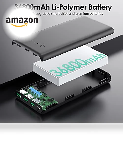 36800mAh Portable Charger with 4 Outputs and Dual Input — Mobile Power Solutions, Dongguan Haoxun Electronic Technology Co., Ltd
