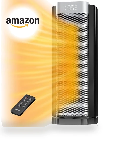 AI Thermostat Space Heater, 1500W PTC Electric Heaters for Indoor Use — Portable Heating Solutions, AEOCKY