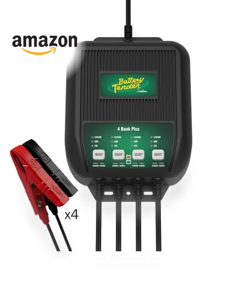 4 Bank Multibank Charger - 5 AMP Smart 12V Battery Charger and Maintainer — Battery Chargers, Battery Tender