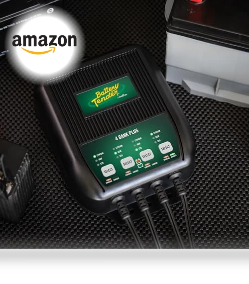 4 Bank Multibank Charger - 5 AMP Smart 12V Battery Charger and Maintainer — Battery Chargers, Battery Tender