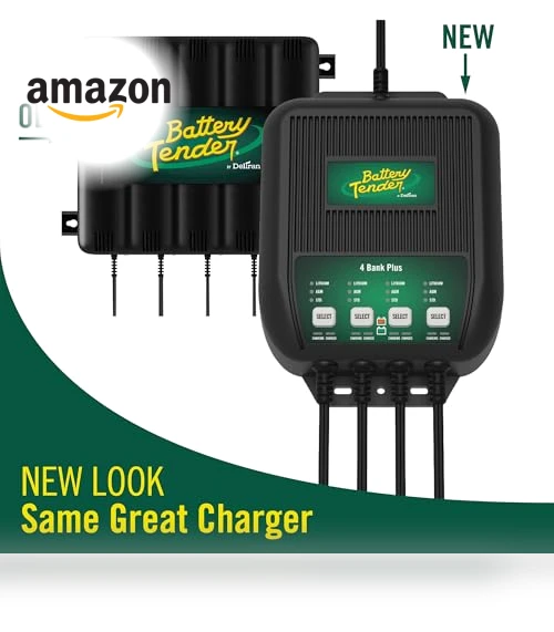 4 Bank Multibank Charger - 5 AMP Smart 12V Battery Charger and Maintainer — Battery Chargers, Battery Tender