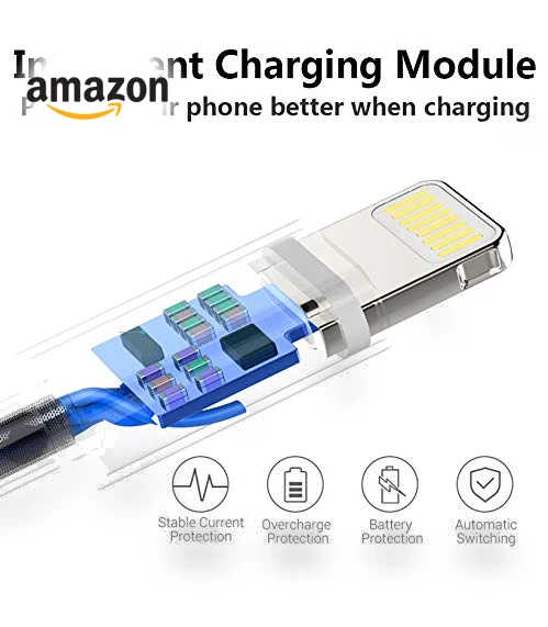 4Pack Apple MFi Certified Lightning to USB Charging Cable — Lightning, MAILESI