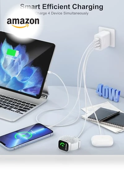 40W 4-Port USB C Wall Charger Block - Fast Charging Dual USBC Power Adapter — Charging Solutions, SHENZHEN OFSPOWER ELECTRONIC TECHNOLOGY CO., LTD.