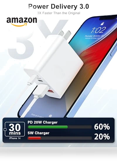 40W 4-Port USB C Wall Charger Block - Fast Charging Dual USBC Power Adapter — Charging Solutions, SHENZHEN OFSPOWER ELECTRONIC TECHNOLOGY CO., LTD.
