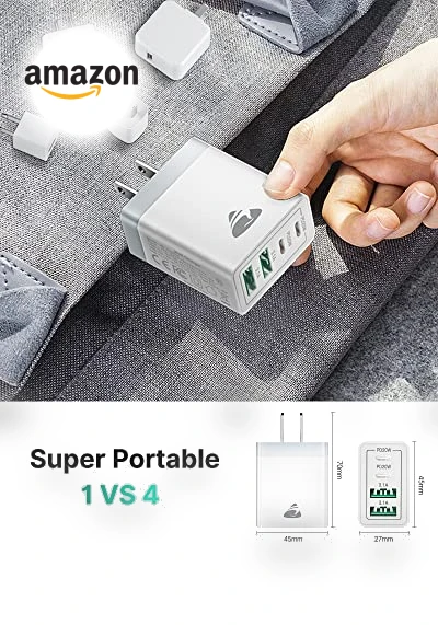 40W Fast USB C Wall Charger Block, 4-Port PD Power Adapter — Charging Solutions, CHONGZHENG (HK)CO. ,LIMITED