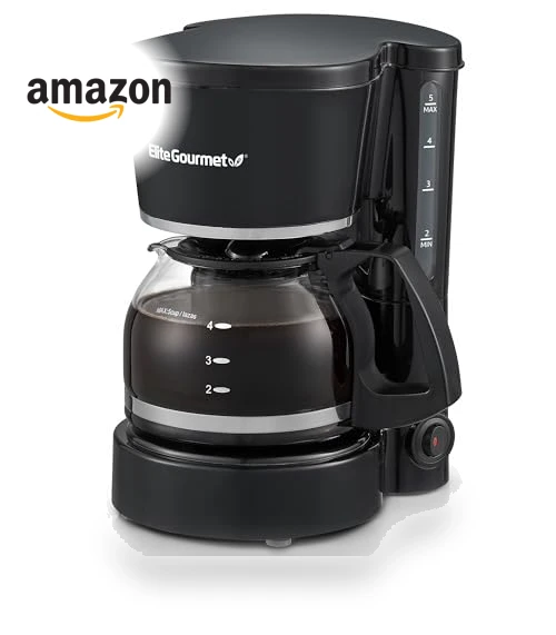 Automatic 5-Cup Brew & Drip Coffee Maker with Reusable Filter — Coffee Makers, Elite Gourmet