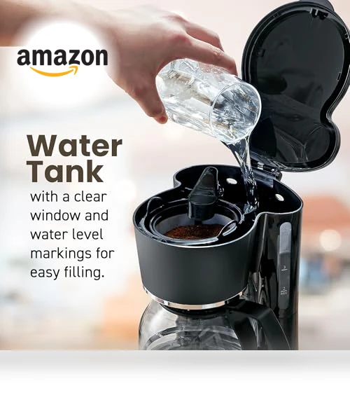 Automatic 5-Cup Brew & Drip Coffee Maker with Reusable Filter — Coffee Makers, Elite Gourmet