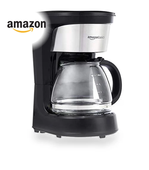 5-Cup Coffee Maker with Reusable Filter — Coffee & Espresso Combos, Amazon Basics