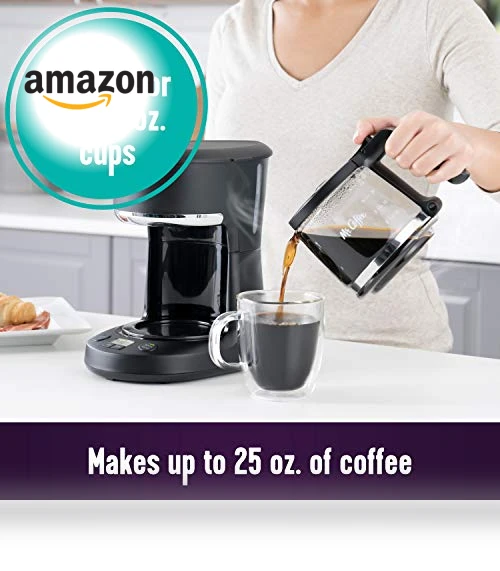 Programmable Coffee Maker, 5 Cups with Auto Pause, Glass Carafe, Compact Design — Coffee Makers, Mr. Coffee