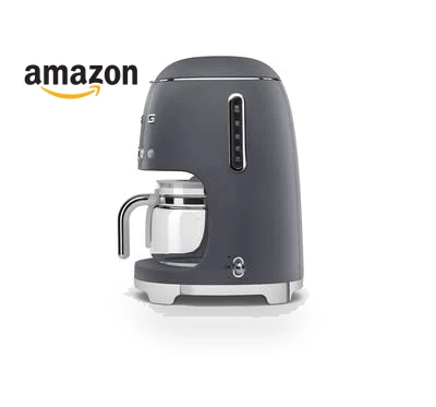 Retro Style Drip Coffee Machine with Glass Carafe — Coffee & Espresso Combos, Smeg