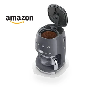 Retro Style Drip Coffee Machine with Glass Carafe — Coffee & Espresso Combos, Smeg