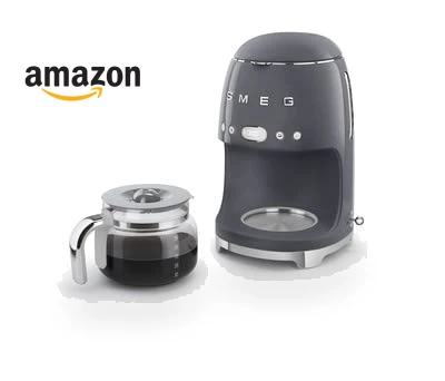 Retro Style Drip Coffee Machine with Glass Carafe — Coffee & Espresso Combos, Smeg