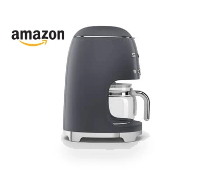 Retro Style Drip Coffee Machine with Glass Carafe — Coffee & Espresso Combos, Smeg