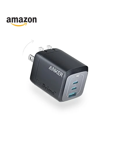 67W USB C GaN 3-Port Fast Wall Charger — Charging Solutions, Anker