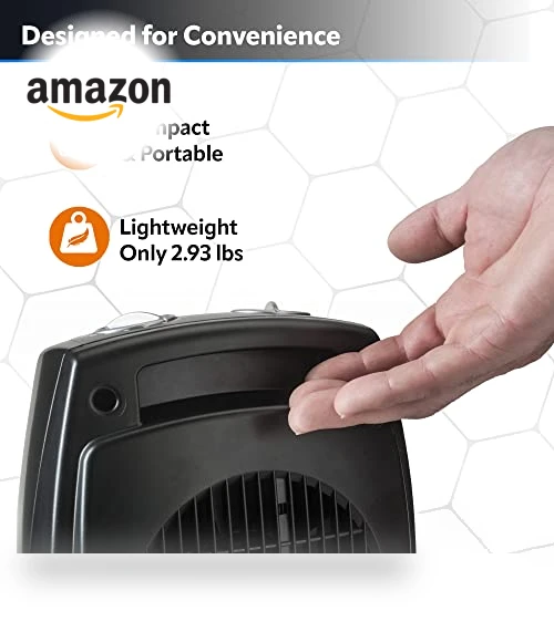 Ceramic Adjustable Thermostat Tabletop or Under-Desk Heater — Portable Heating Solutions, Lasko