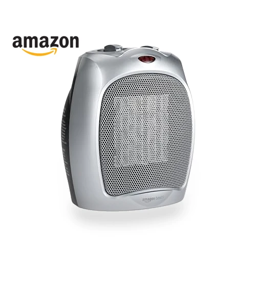 Ceramic Space Heater, Portable Heater for Indoor Use — Portable Heating Solutions, Amazon Basics
