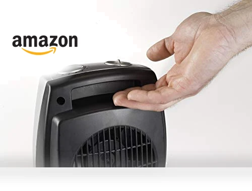 Desktop Electric Ceramic Space Heater with Adjustable Thermostat — Portable Heating Solutions, Lasko