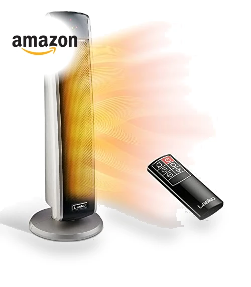 Digital Ceramic Tower Heater for Large Rooms with Remote Control — Home Climate Control, Lasko
