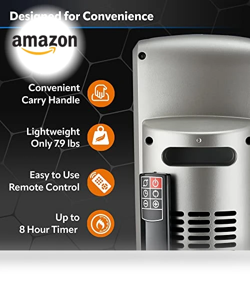 Digital Ceramic Tower Heater for Large Rooms with Remote Control — Home Climate Control, Lasko
