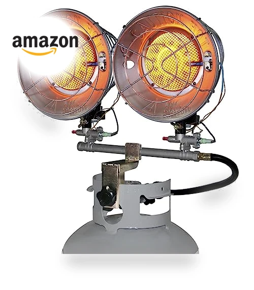 Double Tank Top Portable Propane Radiant Heater, 30,000 BTUs — Portable Propane Heaters, Dura Heat
