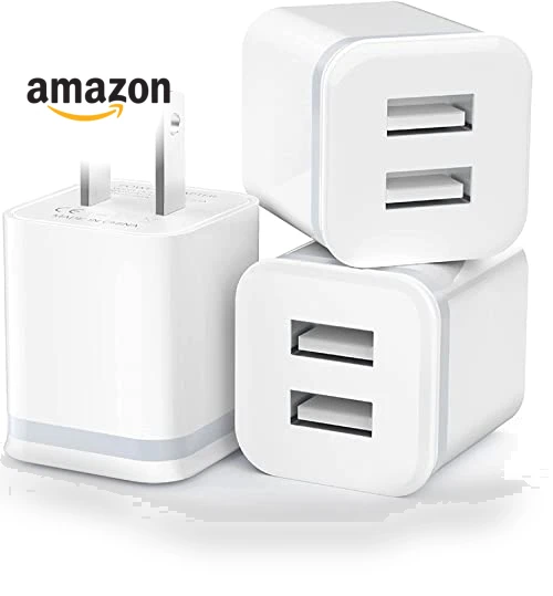 Dual Port USB Wall Charger 3-Pack — Charging Solutions, LUOATIP