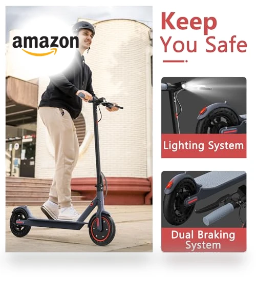 Folding Electric Scooter for Adults with Dual Suspension and APP Control — Electric Vehicles, MAXSHOT