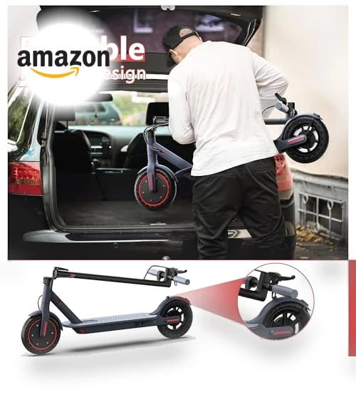 Folding Electric Scooter for Adults with Dual Suspension and APP Control — Electric Vehicles, MAXSHOT