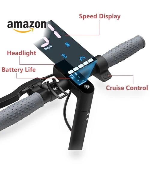 Folding Electric Scooter for Adults with Dual Suspension and APP Control — Electric Vehicles, MAXSHOT