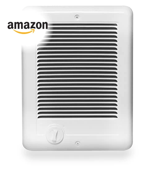 Electric Wall Heater with Thermostat, 5120 BTU, 1500 Watt — Portable Heating Solutions, Cadet Heating HI