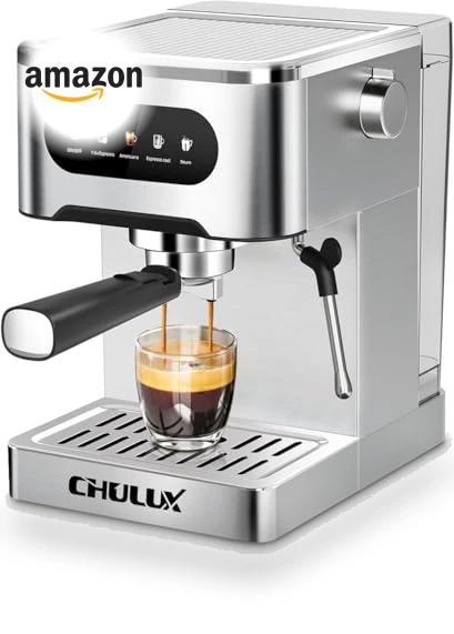 Hot & Cool Espresso Machine with Touch Panel, 20 Bar Italian Pump — Coffee & Espresso Combos, CHULUX