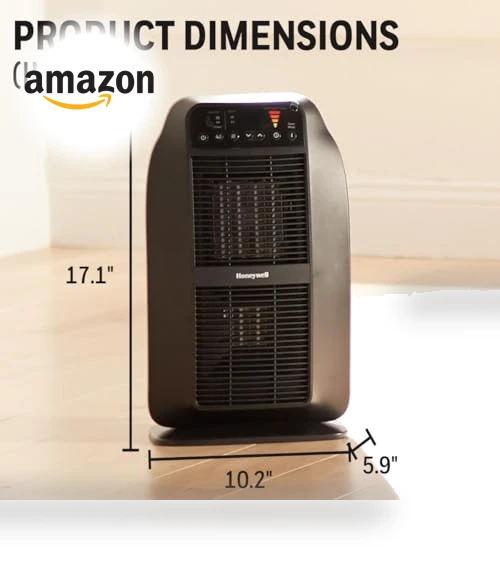 Ceramic Space Heater with Digital Controls and Programmable Thermostat — Portable Heating Solutions, Honeywell