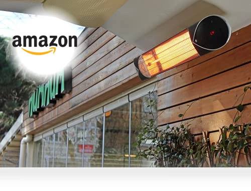 Infrared Electric Patio Heater - 1500W Indoor/Outdoor Portable Heater — Patio Heaters, Briza